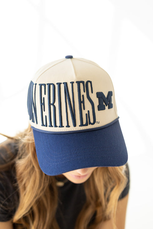 Michigan Saturday Stretch Canvas Trucker Hat